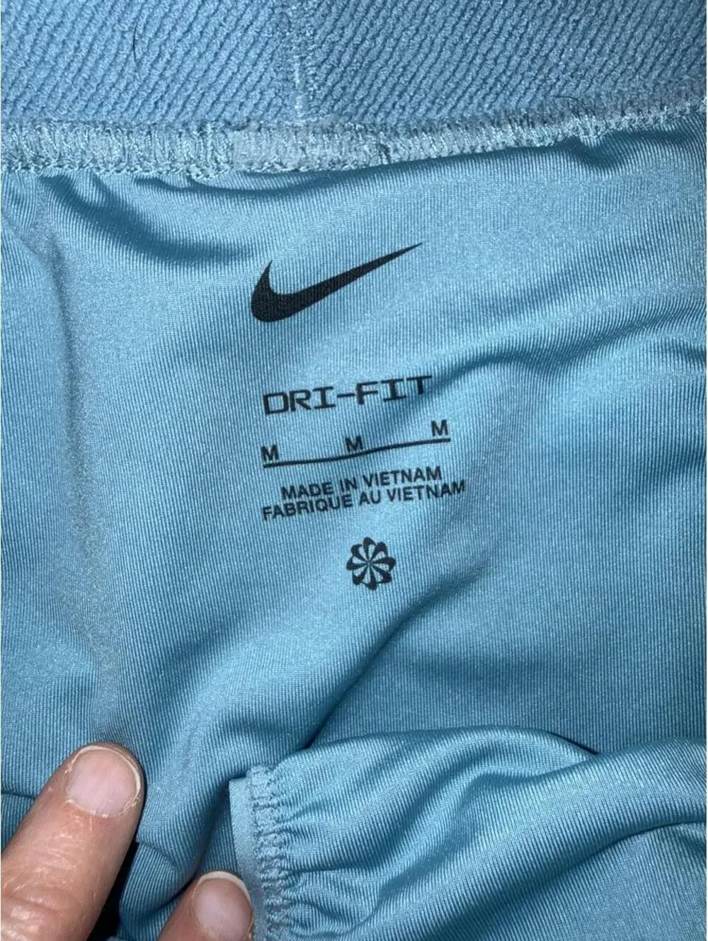 Nike pro nike dri fit Women's lined Blue Shorts sz M active